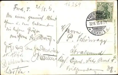 Ak Bad Freienwalde an der Oder, Baasee, Ruderboote