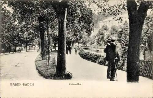 Ak Baden Baden am Schwarzwald, Kaiserallee