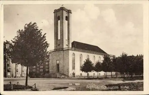 Ak Århus Aarhus Dänemark, Sankt Lukas Kirche