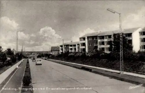 Ak Kolding Dänemark, Ringstraße im Viertel Brandhærgaard