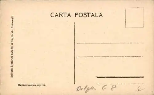 Ak București Bukarest Rumänien, Post