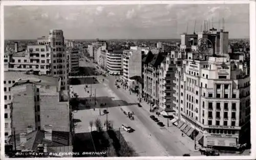 Foto Ak București Bukarest Rumänien, Bulevardul Bratianu