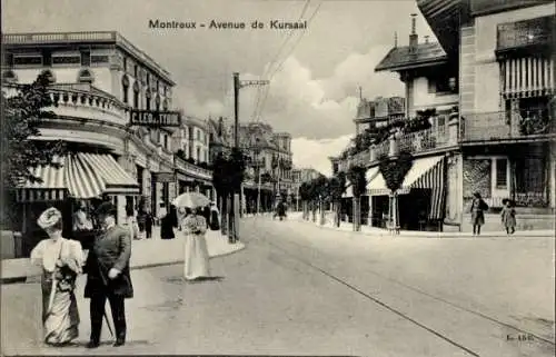 Ak Montreux Kt. Waadt, Avenue de Kursaal