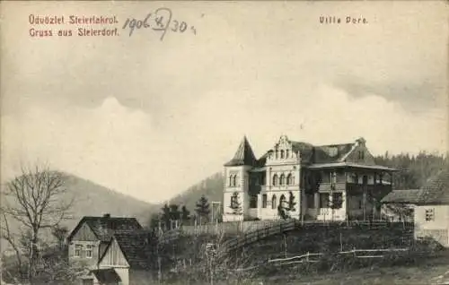 Ak Steierdorf Ungarn, Villa Dora