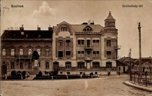 Ak Szolnok Ungarn, Szabadság Platz