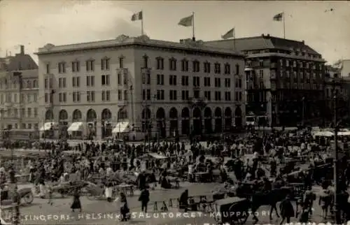 Ak Helsinki Helsingfors Finnland, Marktleben