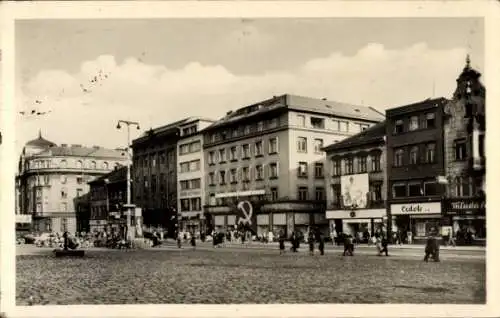 Ak Ústí nad Labem Aussig an der Elbe, Mírové náměstí