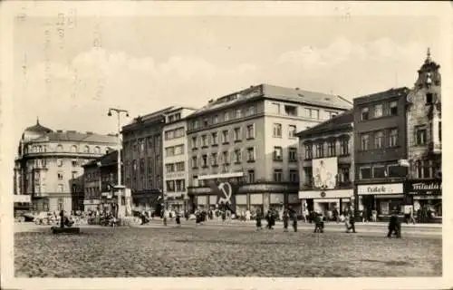 Ak Ústí nad Labem Aussig an der Elbe, Mírové náměstí