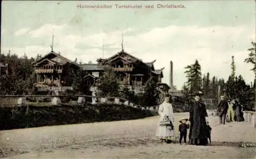 Ak Christiania Oslo Norwegen, Holmenkollen Turisthotel