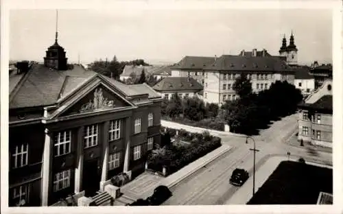 Ak Uherské Hradiště Ungarisch Hradisch Region Zlin, Strassenansicht