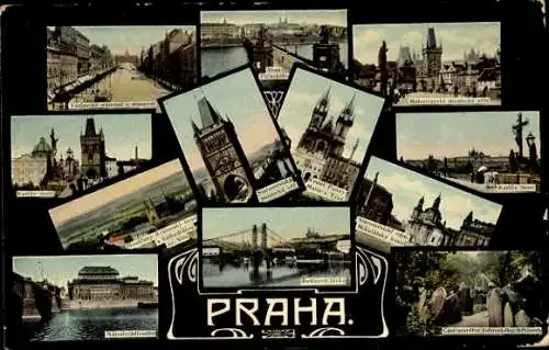 Ak Praha Prag, Stadtansichten, Karlsbrücke