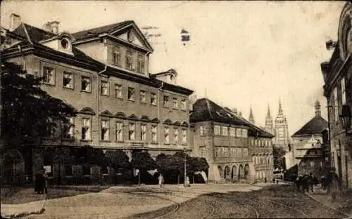 Ak Praha Prag Tschechien, Straßenansicht mit Blick auf die Loreto-Gasse