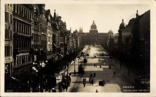 Ak Praha Prag Tschechien, Vaclavske namesti, Wenzelsplatz