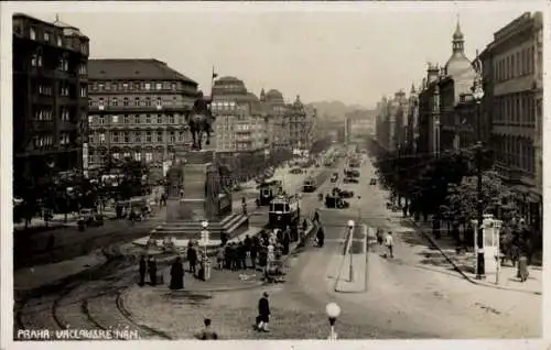 Ak Praha Prag Tschechien, Wenzelsplatz