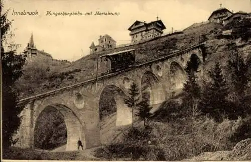 Ak Innsbruck in Tirol, Hungerburgbahn, Mariabrunn