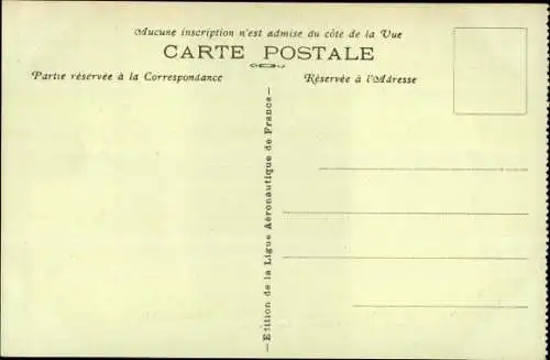 Ak Étampes Villa Cisneros, par Lemaitre et Arrachart, 1. Record de distance en ligne droite