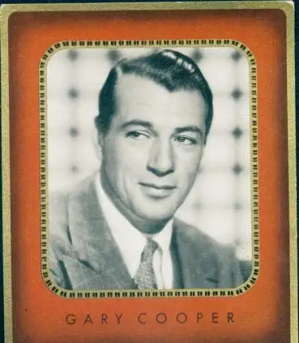 Sammelbild Bunte Filmbilder Bild Nr. 228, Schauspieler Gary Cooper