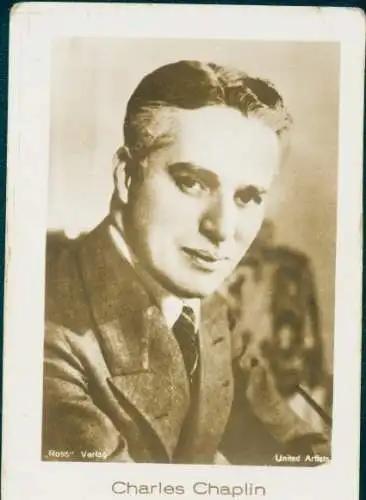 Sammelbild Hänsom Filmbilder, Nr. 1, Schauspieler Charles Chaplin