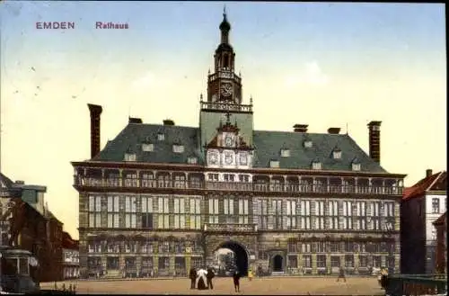 Ak Emden in Ostfriesland, Rathaus