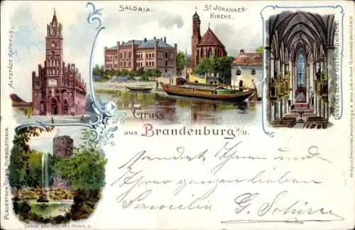 Litho Brandenburg Havel, Saldria, St. Johannes Kirche, Innen