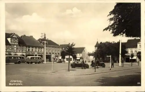 Ak Jüterbog in Brandenburg,  Marktplatz.