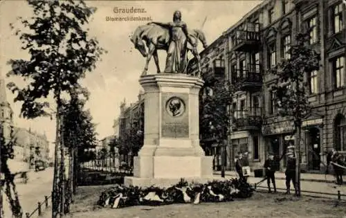 Ak Grudziądz Graudenz Westpreußen, Bismarckdenkmal