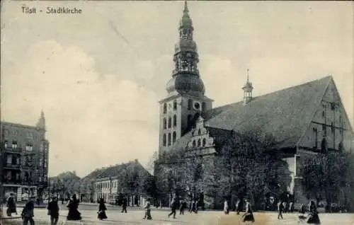 Ak Sowjetsk Tilsit Ostpreußen, Stadtkirche