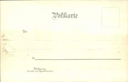 Litho Donauwörth im Landkreis Donau Ries, Panorama, Kirche, Brücke