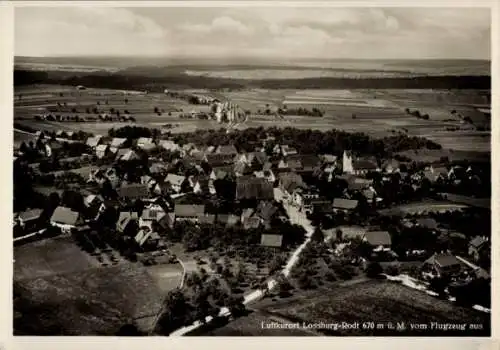 Ak Rodt Loßburg im Schwarzwald, Fliegeraufnahme