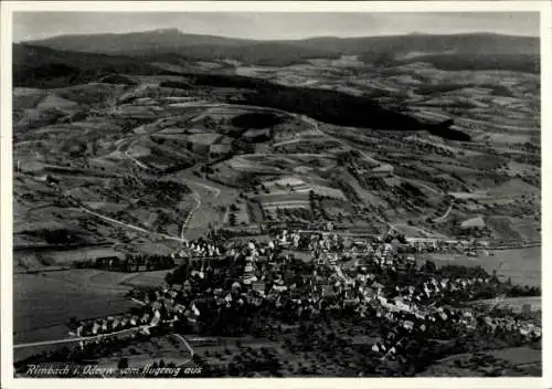 Ak Rimbach Odenwald, Fliegeraufnahme