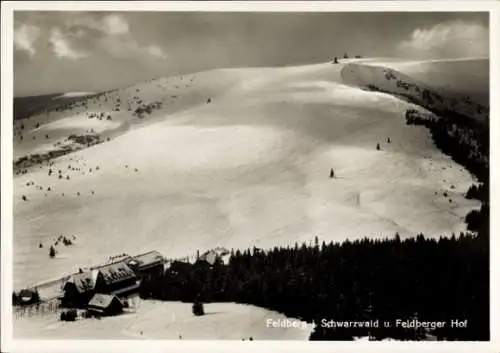 Ak Feldberg im Schwarzwald, Feldberger Hof, Winter, Fliegeraufnahme