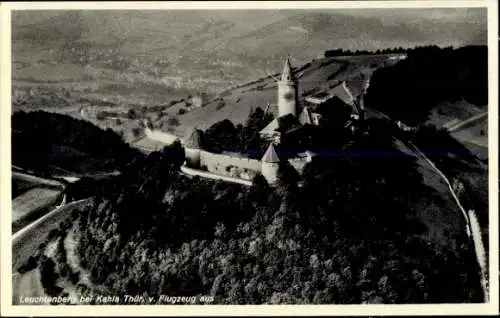 Ak Kahla in Thüringen, Fliegeraufnahme, Leuchtenberg