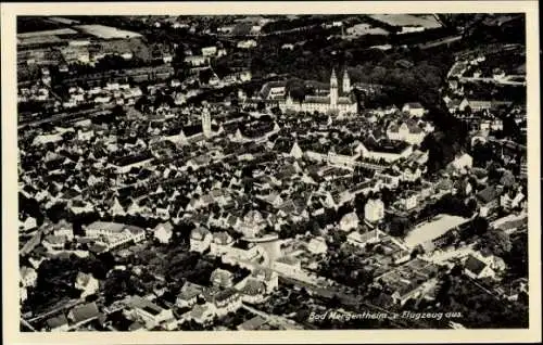 Ak Bad Mergentheim in Tauberfranken, Fliegeraufnahme
