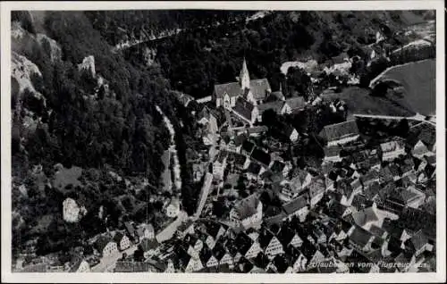 Ak Blaubeuren im Alb Donau Kreis, Fliegeraufnahme