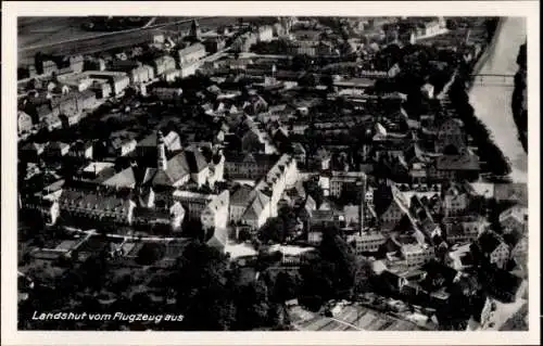 Ak Landshut in Niederbayern, Fliegeraufnahme