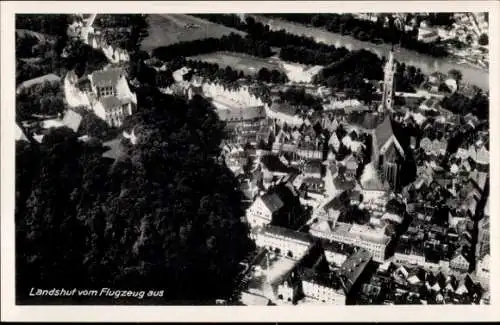 Ak Landshut in Niederbayern, Fliegeraufnahme