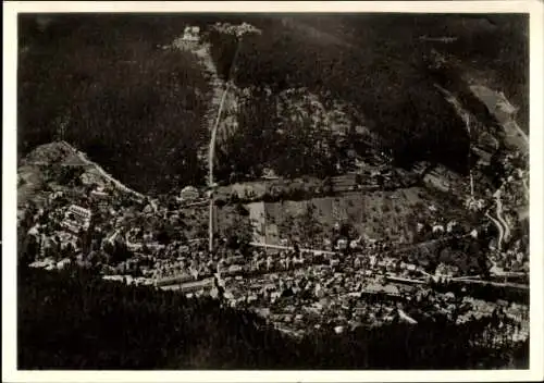 Ak Bad Wildbad im Schwarzwald, Fliegeraufnahme