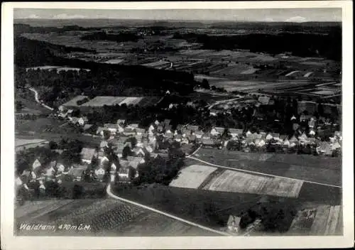 Ak Waldtann Kreßberg in Württemberg, Fliegeraufnahme