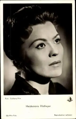 Ak Schauspielerin Heidemarie Hatheyer, Portrait, Film Der Meineidbauer, Autogramm