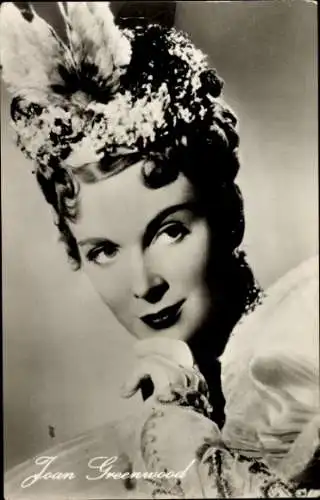 Ak Schauspielerin Joan Greenwood, Portrait