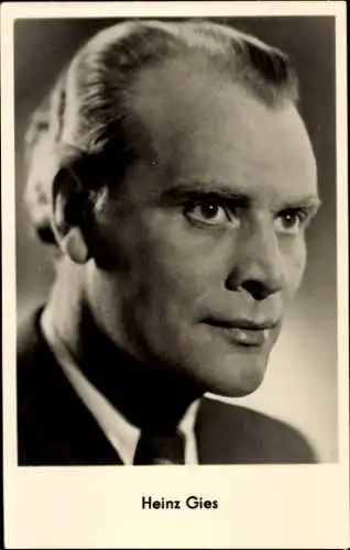 Ak Schauspieler Heinz Gies, Portrait