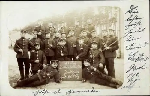 Foto Ak Zeithain in Sachsen, Truppenübungsplatz, Deutsche Soldaten in Uniform, 181. Reg., Parole 147