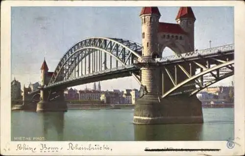 Ak Bonn am Rhein, Rheinbrücke