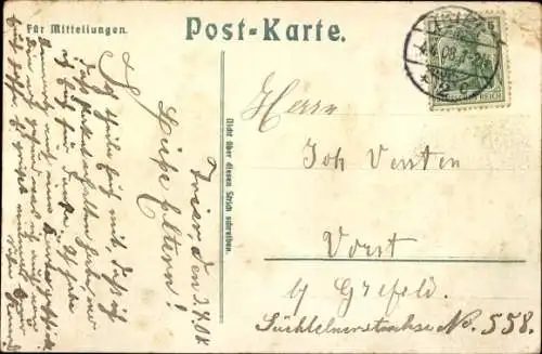 Litho Parole Heimat, Soldat, Engel mit Blumenstrauß