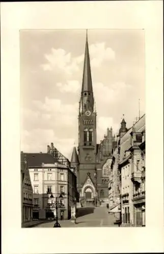 Foto Altenburg in Thüringen, Straßenpartie, Brüderkirche