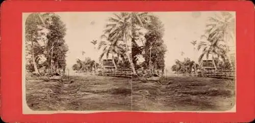 Stereo Foto Java Indonesien, Dorf Anjerhiri