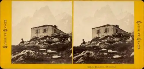 Stereo Foto Chamonix Mont Blanc Haute Savoie, Montanvert