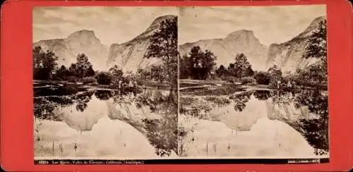 Stereo Foto Kalifornien USA, Lac Miroir, Vallee de Yosemite