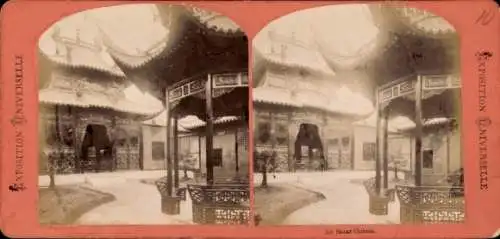 Stereo Foto Exposition Universelle, Bazar Chinois