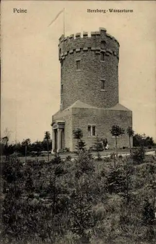 Ak Peine in Niedersachsen, Herzberg-Wasserturm